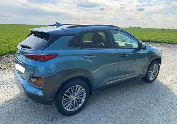 Hyundai Kona cena 29900 przebieg: 47196, rok produkcji 2019 z Ślesin małe 191